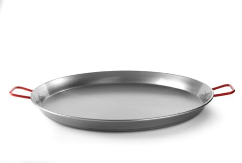 HENDI Paellera para paella y parrilladas, compatible con Fiesta 800, ⌀800x(H) 50mm, acero al carbono