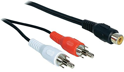 Audiokabel Cinch 1 x Buchse an Cinch 2 x Stecker 1,5 m, Delock® [84496]