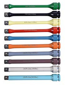 king tony 426908F0 Torque Extension Bar, 150 Nm, 1/2-inch, Orange