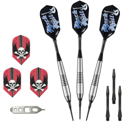Viper by GLD Products Underground Soft Tip Darts: Rock & Roll, 18 Grams,Silver