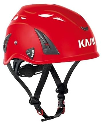 KASK SUPERPLASMA AQ INDUSTRIESCHUTZ -UND KLETTERHELM (ROT) | INKLUSIVE SCHUTZBRILLE (TRANSPARENT)