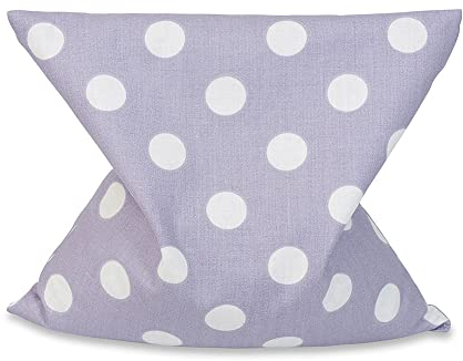 GRÜNSPECHT Bio-Rapssamen-Kissen 19x19cm, Wärmekissen für Nacken, Bauch & Rücken, Bezug aus 100% Baumwolle (kbA), für Mikrowelle & Backofen, Punkte lila (611-V4)