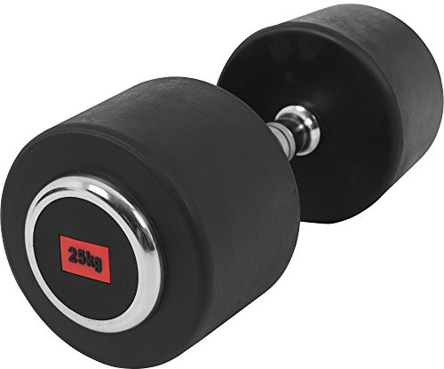 GORILLA SPORTS® Kurzhanteln 2,5–50 kg, einzeln oder 2er Set, gummiert | Aus Gusseisen, mit gerändeltem rutschfestem Griff und mit oder ohne Ablage; Rundhanteln, Kurzhantelset, Hantel Set, Dumbbells