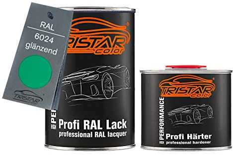 TRISTARcolor RAL 6024 Verkehrsgrün glänzend 2K Autolack 1,5 Liter / 1500 ml Dose inkl. Härter