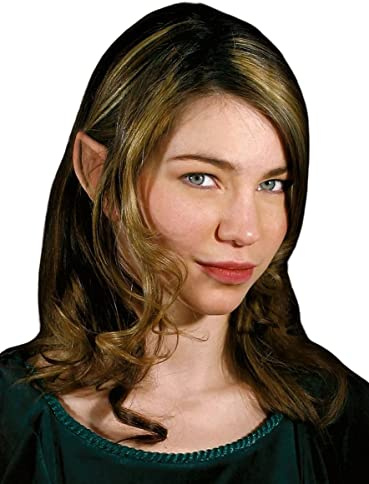 Maskworld Verschiedene Elfenohren aus Latex mit Mastix Hautkleber - Latexohren Elfen hautfarben überschminkbar - für Halloween Karneval Motto-Party & LARP Kostüm-Accessoire