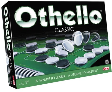 John Adams IDEAL, Othello Classic Game: A Minute to Learn… a Lifetime to Master!, Family Strategy Game, for 2 Players, Ages 7+