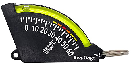 Sun Company AvaGage - Avalanche Danger Indicator | Skiing and Snowboarding Slope Meter | Trail Inclinometer