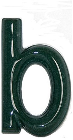 'Lettre B – numéro de Maison céramique en grès – Couleur Rideau Scintillant CM11 x 6h1,5