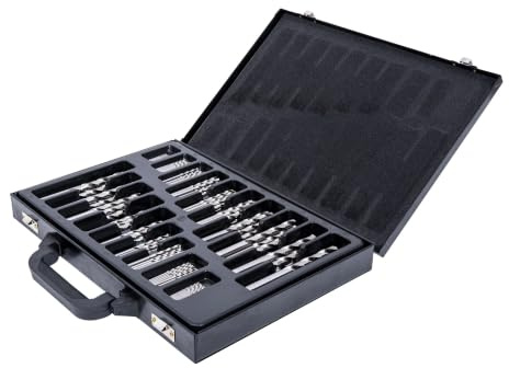 STIER Spiralbohrer Set HSS-G, 170-teilig, hochwertiger Metallbohrer und Stahlbohrer Satz, präzise geschliffen, inklusive praktischem Transportkoffer, nach DIN 338, ideal für vielfältige Bohrarbeiten