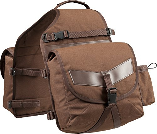 EKKIA 801044004 801044004 DBLE TRAIL SADDLE BAG BROWN Horse Riding Saddle Bag, Brown