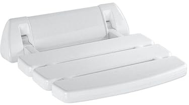 Inda A0436AWW Klappsitz für Dusche Basic, Kollektion Hotellerie, Weiß