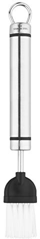 Tala Stainless Steel Pastry Brush with Professional Grade Nylon Bristles, Ideal for Basting Meats When Cooking or BBQ, or Glazing Pastries and Pies When Baking, 19.9 x 2.4 x 1.5 cm