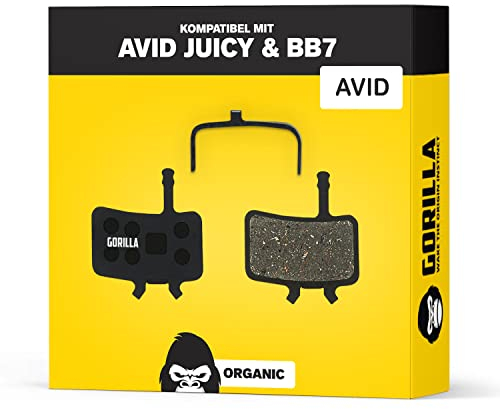 Performance Bremsbeläge für Avid Juicy 3 5 7 Carbon Ultimate & Avid BB7 Bremsanlagen I Organisch I 1 Paar I Starke Bremskraft & langlebig I Alphatrail Scheibenbremsbeläge für MTB & E-Bike