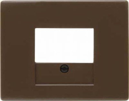 Hager arsys – Piastra centrale presa TAE con Rotulo plastico Marron