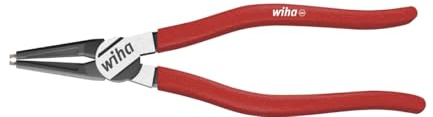 Wiha Sicherungsringzange Classic mit MagicTips® für Innenringe (Bohrungen) mit gerader Form in Blister (36222) J 2, 180 mm