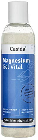 Casida Magnesium Gel Vital 200 ml mit originalem Zechstein Magnesium - Ideal für Massagen, Sport, Hautpflege - aus der Apotheke