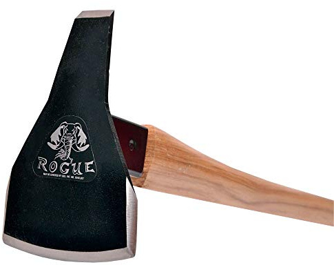 Rogue Hoe 6 Inch Steel Triangle A Blade Fire Trail Hoe with Hickory Wood Handle