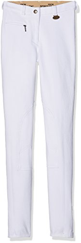 HKM 2003 ridbyxor Basic, dam flickor knäbyxa knästrumpa Weiß 116