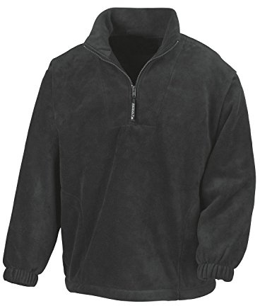 Result Fleecepullover Active mit Seitentaschen XL,Black