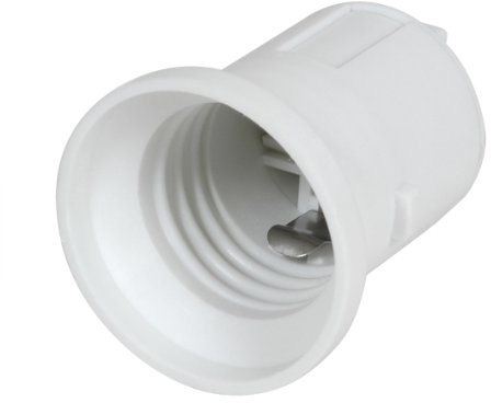 DEBFLEX - Douille de Chantier E27 - Testeur D'installation E27 - Sécurise les Fils en Attente de Pose de Luminaire - Plastique - Blanc