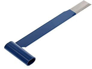 OCHSENKOPF Stichaxt, für Holz, 3-schneidig, Seitenfasen, Schneidenbreite 45 mm, poliert, 450 mm lang, Stahl, OX 410-4500, Blau