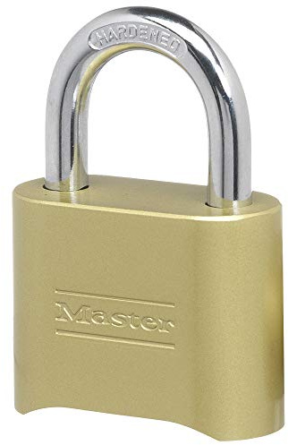 Master Lock 175 Set Your Own Combination Padlock, Brass Finish