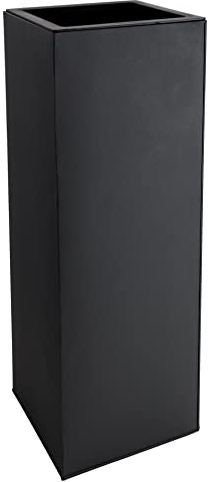 VIVANNO Bac à Fleurs Zinc métal Anthracite Block 100 avec système d'arrosage