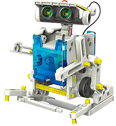 SELVA 14-in-1 Solar-Roboter – Mit nur 1 BAUSATZ (über 200 Bauteile) 14 Verschiedene Modelle Bauen – SOLARPLATTE liefert Energie zur Fortbewegung – C334353
