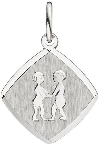Jobo Sternzeichen-Anhänger Widder aus 925 Sterling Silber teil matt