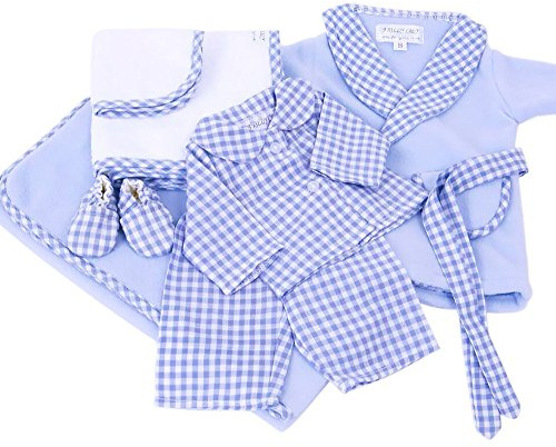 FRILLY LILY COMPLETE PALE BLUE NIGHTIME SET FOR 18-20 INCH [43-50 CM ] DOLLS AND BEARS,SUCH AS 46 AND 43 CM BABY ANNABELL AND ALEXANDER