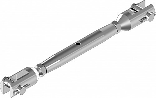 ARBO-INOX Wantenspanner Spannschloss gedreht Edelstahl A4 Größe M12