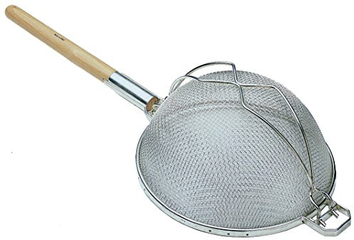 Update International 10-1/4 Fine Reinforced Double Mesh S/S Strainer
