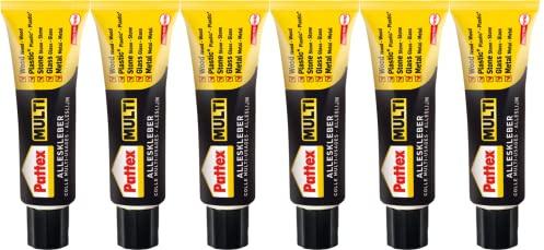 Pattex Multi Alleskleber, lösemittelfreier Kraftkleber zum Basteln, Dekorieren und Reparieren, starker Kleber für viele Materialien*, auswaschbar & härtet schnell aus, 20g