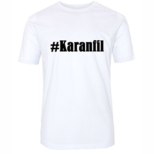 Camiseta #Karanfil Hashtag para mujer y hombre en blanco y negro