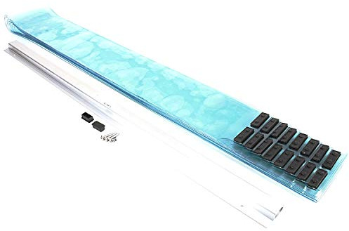 Kason Easimount Vinyl Strip Curtain Kit, 38 x 84 Inch, 6 Inch Wide, 402LA6063884