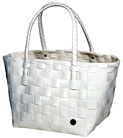 Handed By - Einkaufstasche - Einkausfskorb - Shopper Paris weiß 27 x 31 x 24 cm