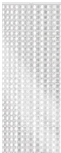 Xterminate Premium Heavy Duty Aluminium Metal Fly Screen Blind for Doorways, Patio Doors, French Doors, Conservatories, Caravans, Camper-Vans, Motorhomes & More, Stops Flies & Flying Insects, Silver