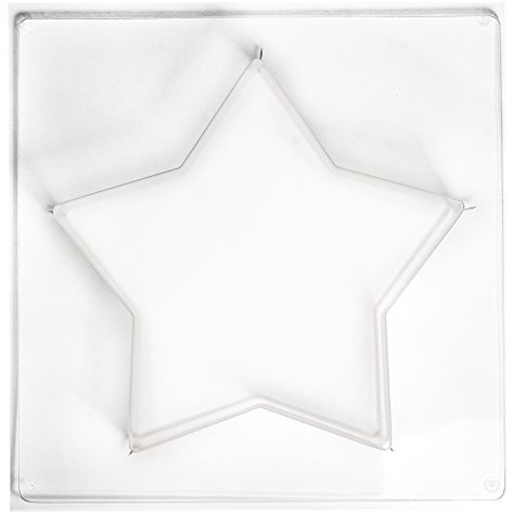 Rayher Gießform Stern, 21,5 x 21,5 cm, Tiefe 4 cm, Material PET, zum Ausgießen mit Kreativ-Beton, Schmuck-Beton, Raysin-Gießpulver, Betongießform, 36038000