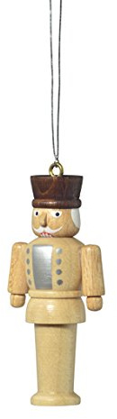 Rudolphs Schatzkiste Baumbehang Nußknacker Natur BxTxH= 3x2x7cm NEU Christbaum Christbaumschmuck Baum Baumbehang Weihnachten Baumschmuck Holzschmuck Holz Seiffen Erzgebirge Strauchbehang DEK