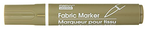 Uchida 722-C-27 Marvy Fabric Brush Point Marker, Olive Brown