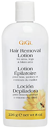 GiGi Hair Removal Cream for Face – Gentle Hair Removal Lotion for Women's Arms, Legs & Bikini Area, Hair Remover for Sensitive Skin, 8 oz