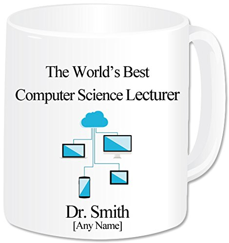 Personalised Jumbo Giant 20oz Mug - Thank You the World's Best Lecturer Mugs - Computer Science Lecturer Mug (A GoPersonalised Design)