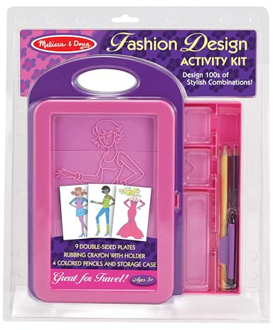 Melissa & Doug 14312 - Modedesign, Aktivitätenkit, 16-teiliges Set