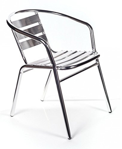 San Marco 4 Stapelstühle aus Aluminium für Bar oder Garten Marke: