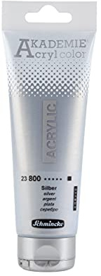 Schmincke AKADEMIE Acryl color Silber in 120 ml-Tube, 23 800 012