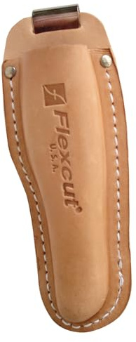 Flexcut Messerscheide, geformtes Leder, für alle gängigen Messerprofile, inklusive Gürtelclip (KN02)