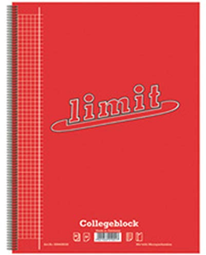 LANDRÉ 100050537 LANDR College-Block für Rechtshänder, DIN A4 Plus, liniert, 80 Blatt
