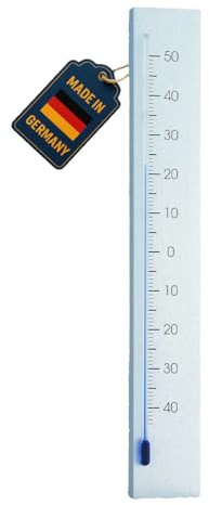 TFA Dostmann Linea analoges Innen-Außen-Thermometer, aus Aluminium, zur Kontrolle der Innen-und Außentemperatur, deutsches Familienunternehmen, wetterfest