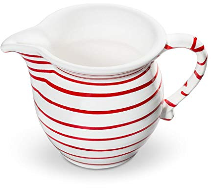 Gmundner Keramik Manufaktur 0182 GMGL07 Colore: Rosso fiammante bricco da Latte Liscia, 0,5 l