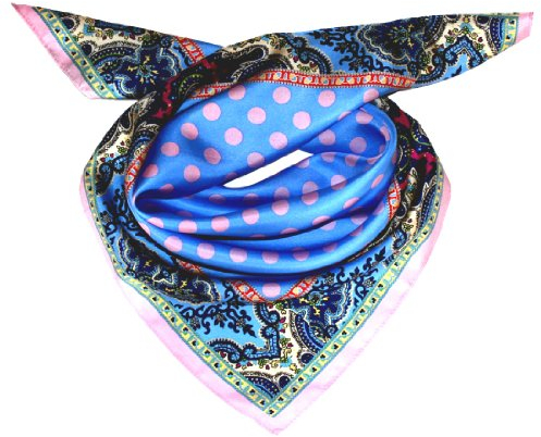 Lorenzo Cana Luxus Seidentuch aufwändig bedruckt Tuch 100% Seide 70 x 70 cm harmonische Farben Damentuch Schaltuch 89053